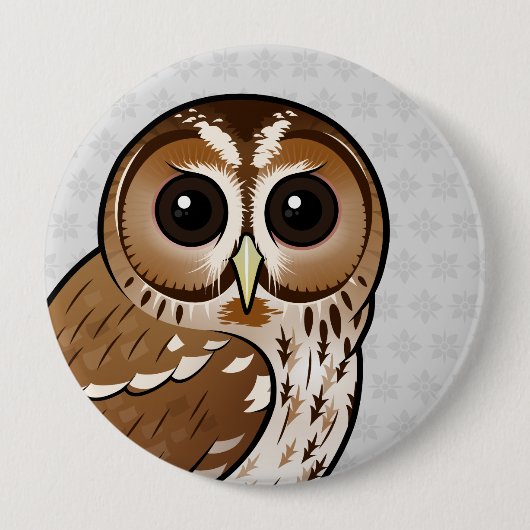 Birdorable Tawny Owl Ronde Button 4,0 Cm (Voorkant)