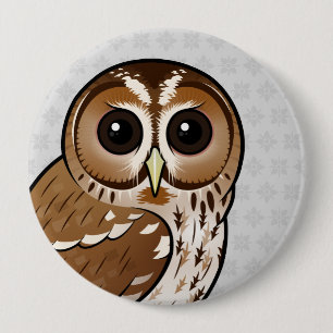 Birdorable Tawny Owl Ronde Button 4,0 Cm