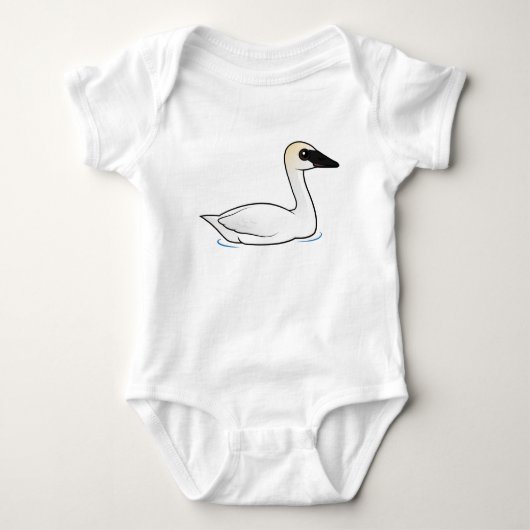 Birdorable Trumpeter Swan T-shirt (Voorkant)