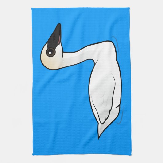 Birdorable Trumpeter Swan Theedoek (Verticaal)