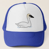 Birdorable Trumpeter Swan Trucker Pet (Voorkant)