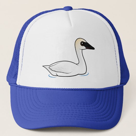 Birdorable Trumpeter Swan Trucker Pet (Voorkant)
