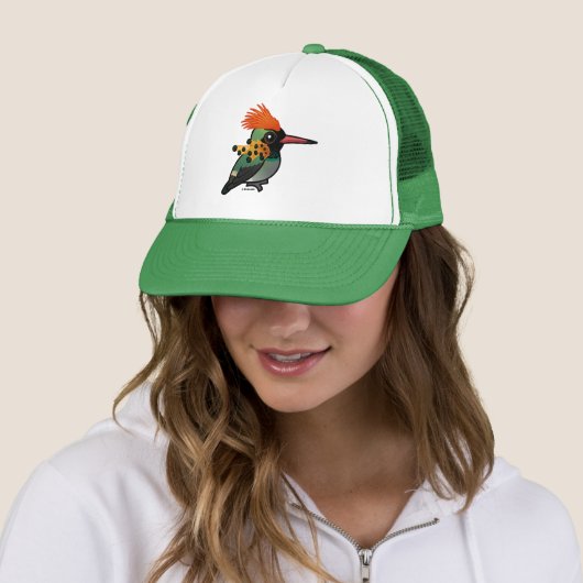Birdorable Tufted Coquette Trucker Pet (In situ)