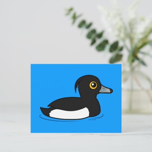 Birdorable Tufted Duck Briefkaart (Staand voorkant)