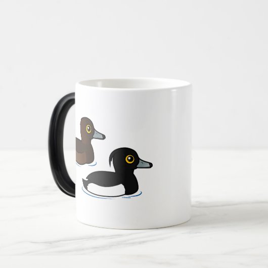 Birdorable Tufted Duck pair Magische Mok (Voorkant links)