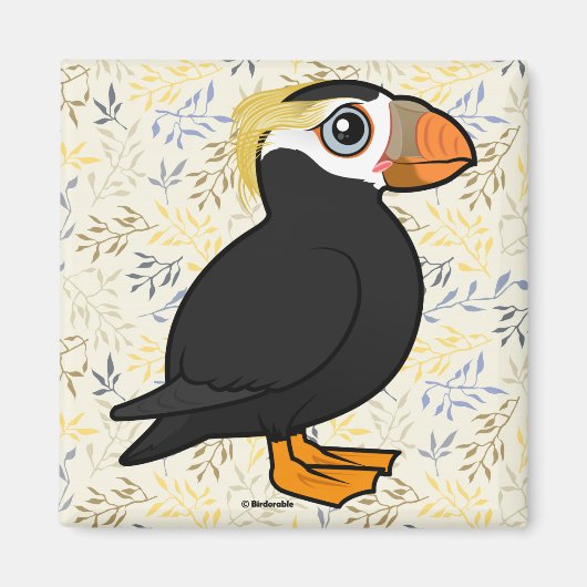 Birdorable Tufted Puffin Magneet (Voorkant)