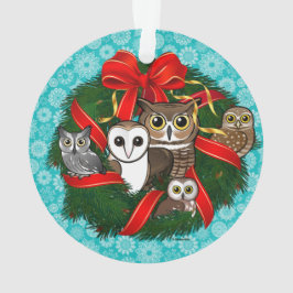 Birdorable Uilen Kerstkrans Ornament