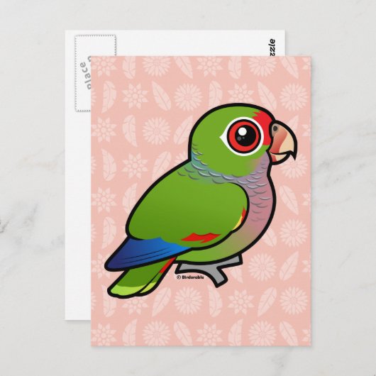 Birdorable Vinacous Parrot Briefkaart (Voorkant / Achterkant)
