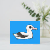 Birdorable Wandering Albatross Briefkaart (Staand voorkant)