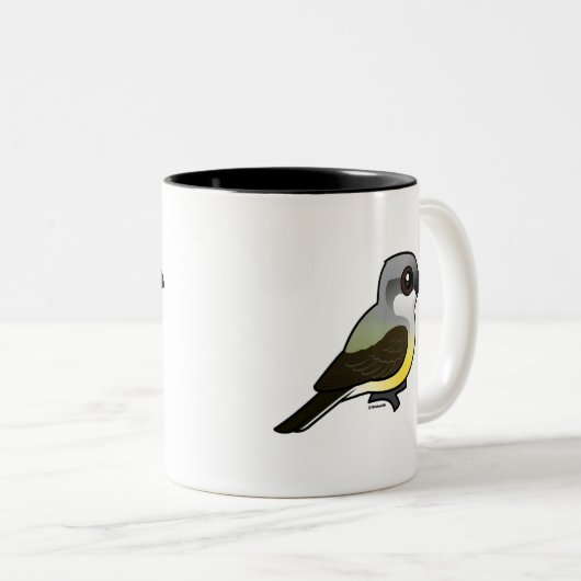 Birdorable Western Kingbird Tweekleurige Koffiemok (Voorkant rechts)