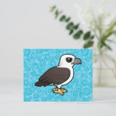 Birdorable White-bellied Zee Eagle Briefkaart (Staand voorkant)