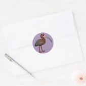 Birdorable White-Faced Ibis Ronde Sticker (Envelop)