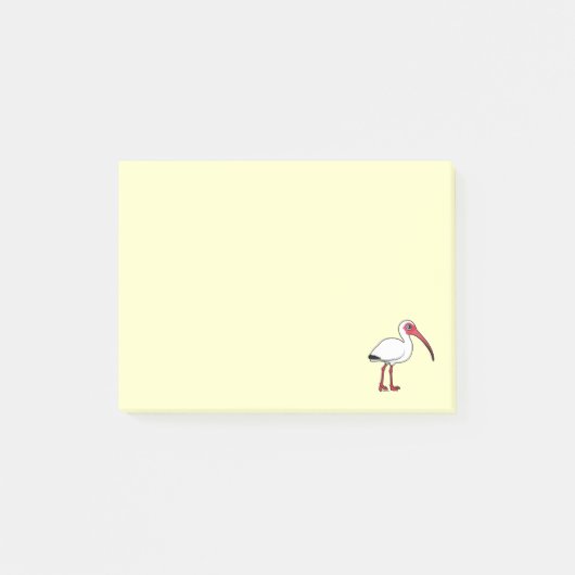 Birdorable White Ibis Post-it® Notes (Voorkant)