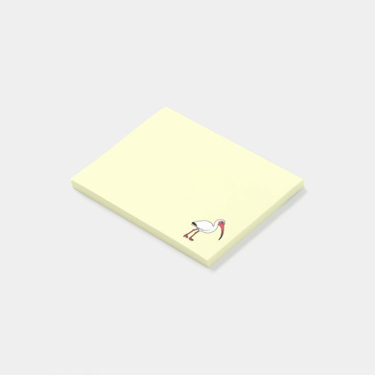 Birdorable White Ibis Post-it® Notes (Schuin)