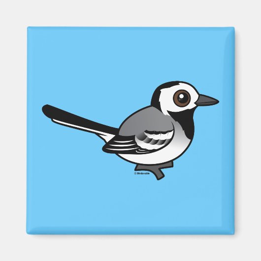 Birdorable White Wagtail Magneet (Voorkant)