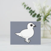 Birdorable Willow Ptarmigan, winter Briefkaart (Staand voorkant)