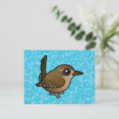Birdorable Winter Wren Briefkaart (Staand voorkant)