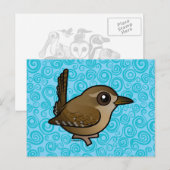 Birdorable Winter Wren Briefkaart (Voorkant / Achterkant)