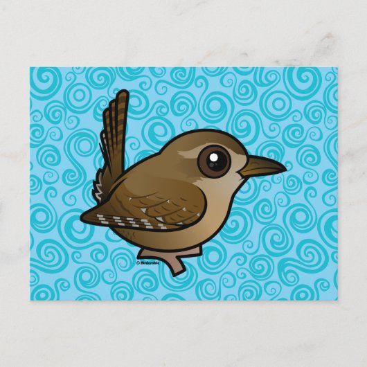 Birdorable Winter Wren Briefkaart (Voorkant)
