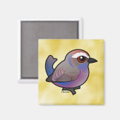 Birdorable Wit-browed Tit-Warbler Magneet (Voorkant / Achterkant)