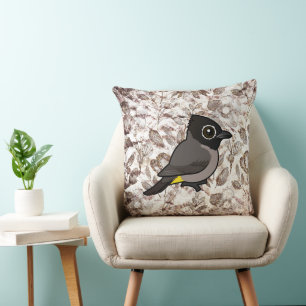 Birdorable Witbrilbulbul Kussen