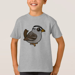 Birdorable Witgestreepte Gors T-shirt