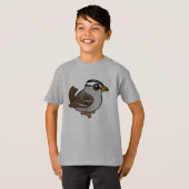 Birdorable Witgestreepte Gors T-shirt (Voorkant volledig)