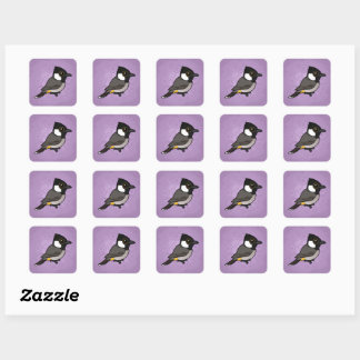 Birdorable Wittoorbulbul Vierkante Sticker