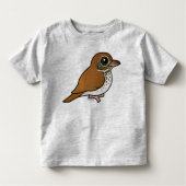 Birdorable Wood Thrush Kinder Shirts (Voorkant)