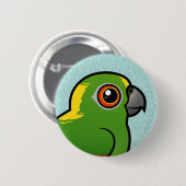 Birdorable Yellow-naped Parrot Ronde Button 5,7 Cm (Voorkant /achterkant)