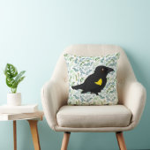 Birdorable Yellow-schouder Blackbird Kussen (Stoel)