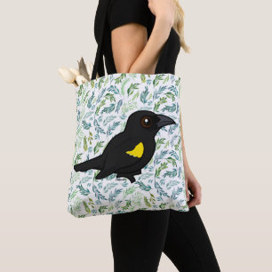 Birdorable Yellow-schouder Blackbird Tote Bag