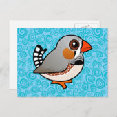 Birdorable Zebra Finch Briefkaart (Voorkant / Achterkant)
