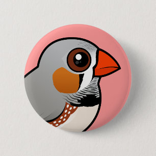 Birdorable Zebra Finch Ronde Button 5,7 Cm