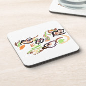 Birds and autumn bier onderzetter (Linkerzijde)