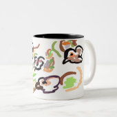 Birds and autumn tweekleurige koffiemok (Voorkant rechts)