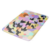 Birds and Balloons Flying Bath Mat Colorful (Gekanteld)