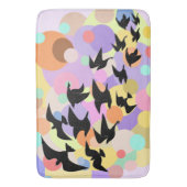 Birds and Balloons Flying Bath Mat Colorful (Voorkant Verticaal)