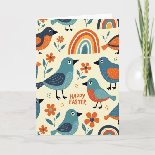 Birds And Blooms Pasen Kaart (Voorkant)