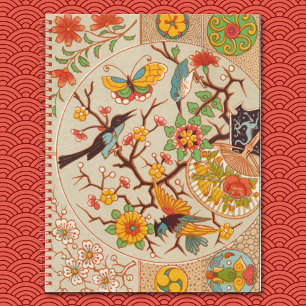 Birds and Butterflies Spiral Notebook Notitieboek