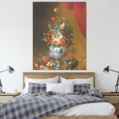 Birds And Fruit On A Ledge Below Canvas Afdruk (Insitu (Slaapkamer))