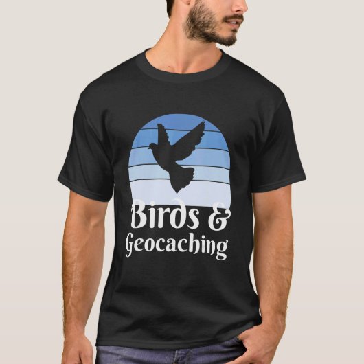 Birds And Geocaching T-shirt (Voorkant)