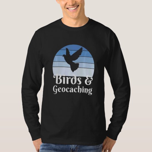 Birds And Geocaching   T-shirt (Voorkant)