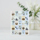 Birds and Nests Briefkaart (Staand voorkant)