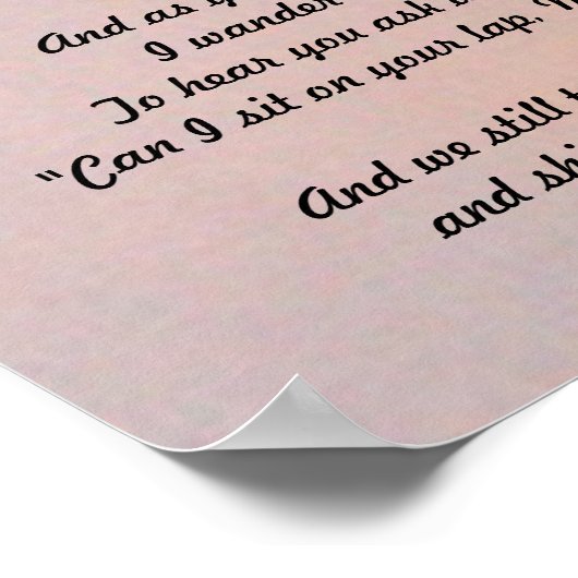 "BIRDS AND SHIPS AND CLOUDS FAMILY POEM POSTER" PO POSTER (Hoek)