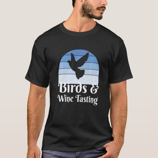 Birds And Wine Tasting   T-shirt (Voorkant)