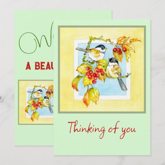 Birds Anytime Kaart (Voorkant / Achterkant)