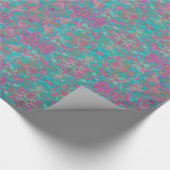 Birds Arabesque Bohemian Boho Turquoise Pattern Cadeaupapier (Hoek)