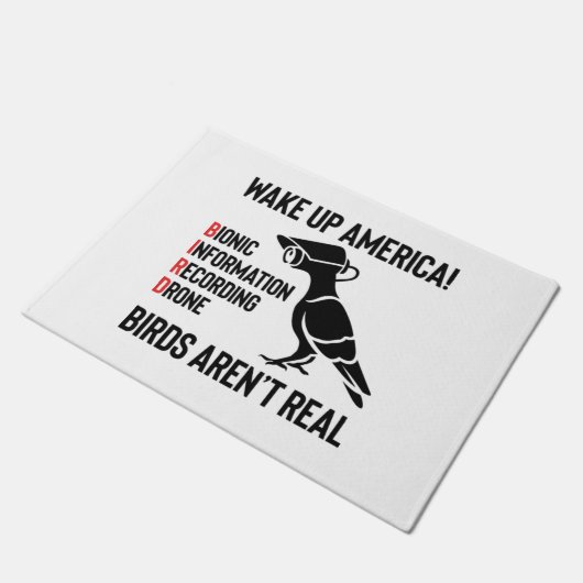 Birds Are Not Real - If It Flies, It Spies Deurmat (Schuin)