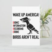 Birds Are Not Real - If It Flies, It Spies Kaart (Staand voorkant)